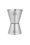 barmate Jigger Messbecher, Barmaß aus Edelstahl mit max. 40/20ml Kapazität, hochwertiges Cocktail Barzubehör (simple jigger)