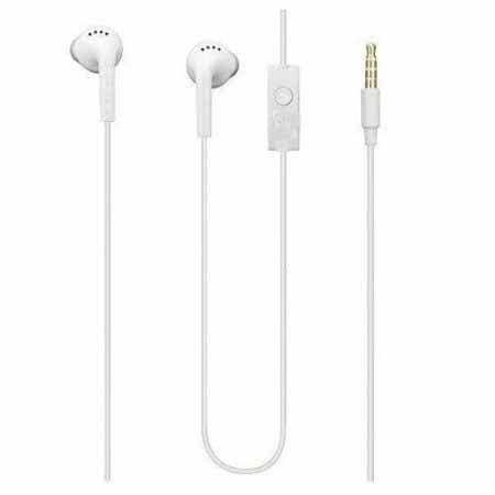 Image of Original Samsung Wired Earbuds 3.5MM Earphones with Built in Bass Stereo and Mic Compatible with A /M /F /S Series 3.5MM Jack Mobile Models White