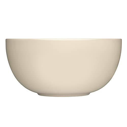 Iittala Teema Schale aus Porzellan, in der Farbe: Leinen, Kältebeständig, Mikrowellen-, Backofen- & Spülmaschinengeeignet, Fassungsvermögen: 3.4l Maße: 23.9 x 11.5 cm, 1062242