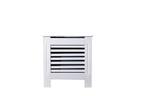 Elaborado radiador cubierta gabinete MDF moderno diseño horizontal para salón/cama-blanco-pequeño
