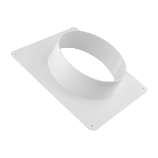 Kunststoff-Flanschverbinder, Kanalverbinder, Flansch, gerader Rohrflansch für Heizung, Kühlung, Lüftungskanal, Verbindung, rund, PVC, Lüftungsrohr, Kanalverbinder (200 mm)