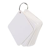 Mobestech 300 Blatt Leere Karteikarten Blanko Lernkarten und Memo Cards für DIY Notizen Vokabeln Scrapbooking Praktische Blankopapier Karten zum Beschriften und Gestalten