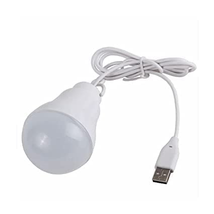 HCR ACCESSORIES ® USB LED Bulb 5 Watt 6 Volts Bright Light Reading Lamp for Camping Used with Power Bank Laptop, PC,(White_Pack of 1) (B09VH62YNC) Amazon Price History, Amazon Price Tracker