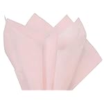 Blush Pink Tissue Paper Squares, Bulk 24 Sheets, Premium Gift Wrap and Art Supplies for Birthdays, Holidays, or Presents by Feronia packaging, Large 20 Inch x 26 Inch