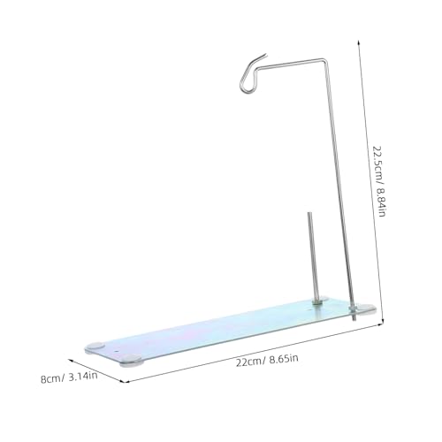 Support de bobineuse automatique NUOBESTY en métal argenté avec base stable