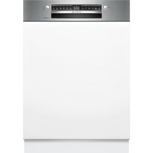 Bosch Serie 4, Teilintegrierter Geschirrspüler, 60 cm, Edelstahl, XXL, SBI4ECS21E