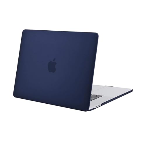 MOSISO Compatible with MacBook Pro 16 inch Case 2020 2019 Release A2141 with Touch Bar & Touch ID, Ultra Slim Protective Plastic Hard Shell Case Cover, Navy Blue