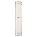 Modern Forms WS-W68612-SS Transitional LED Outdoor Wall Mount from Skyscraper Collection in Pwt, Nckl, B/S, Slvr. Finish, Black