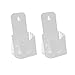 LALAFINA Clear Stand 2pcs Book Page Transparent Business Container Pamphlet Holder Support Base Display Holder Display Holder Acrylic Stands for Display Sign Holder Clear Brochure Plate A4
