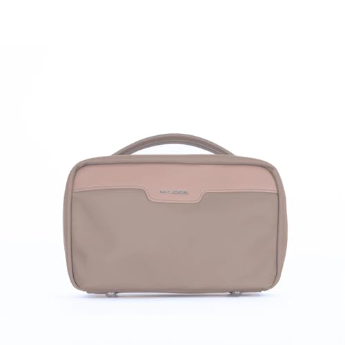 Trousse de toilette taupe S petite taille pour femme adepte du style casual