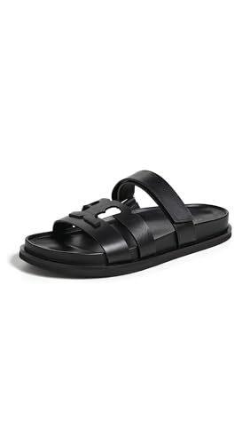 Tory Burch Women's Ines Sport Slides, Perfect Black, 9 Medium US