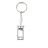 Dtexhif Gothic Silver Guillotine Keychain for Women Men Clip Car Keychain Alloy Key Ring (Silver)