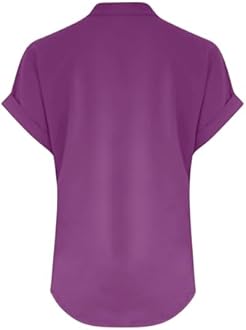 Yinguo Ladies Tops 2025 Women's Summer Cotton Linen Cap Sleeve T-Shirt Button V Neck Tunic Tops Fashion Baggy Solid Plain Shirts Trendy Blouse 1