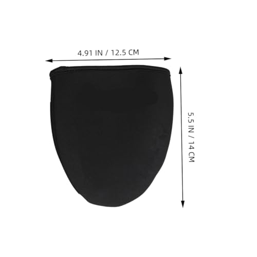 Cubiertas impermeables para zapatillas de ciclismo TEHAUX, 2 unidades, térmicas y cortaviento, para hombre y mujer, talla única (negro) miniatura 7