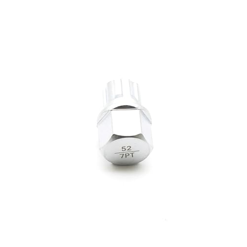 Image of TEMO 52 /7Pt Wheel Lock Lugnut Anti-Theft Lug Nut Screw Removal Key Socket S3057 for Vw Audi