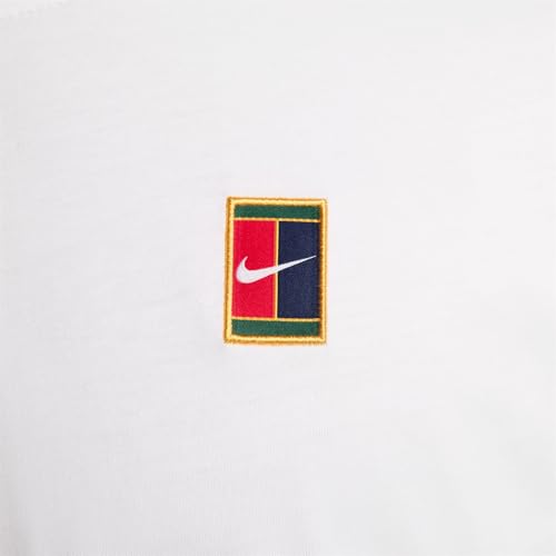 Nike Court Max90 Camiseta de Tenis (Hombre), Blanco, HJ3362-100, M