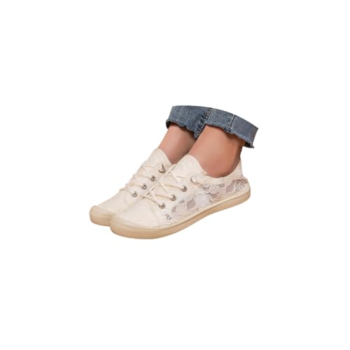Women's Luxurious Orthopedic Sneakers, Arch Support, Non Slip Comfortable Orthopedic Walking Shoe, Hollow Breathable Lace Embroidery Shoes Elegant Daily Dressy Cute Sneakers