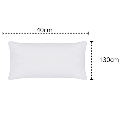 Fronha Body Pillow Toque Acetinado 40cm x 130cm Altenburg Cor:Branco