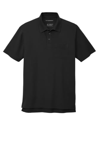 Port Authority Cotton Blend Pique Pocket Polo...
