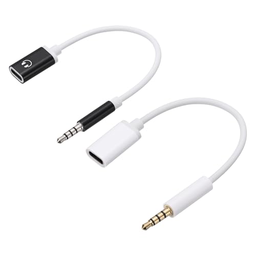 Adaptador convertidor TRS 3,5 mm a tipo C de MECCANIXITY con blindaje para audio