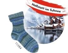 Opal Viel Gestricktes Österreich 2023 6fach Pullover-/u. Sockenwolle, 150g / 425 m LL, 75% Schurwolle/25% Polyamid,NS 3,5-4 (11384 Hallstadt im Schnee)