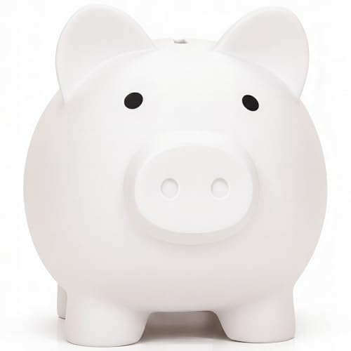 Sbrvaniy Piggy Coin Banks White