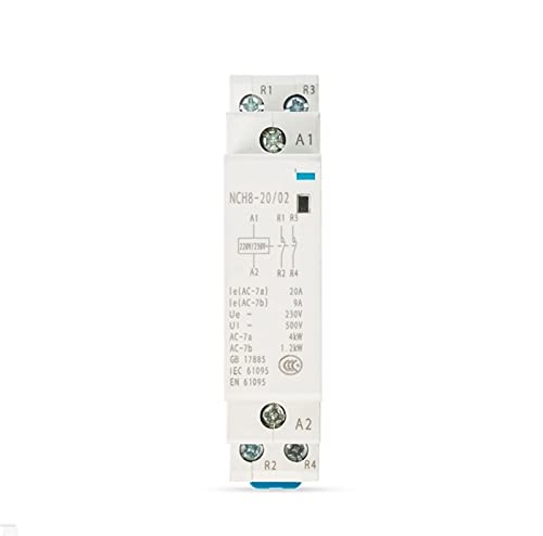 Contacteur modulaire NCH8-20A-20 2NO de type AC 230V pour tableau electrique de maison