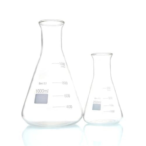 Fiole Erlenmeyer ouverte à col large pour mélanges faciles 250ml 500ml - 2