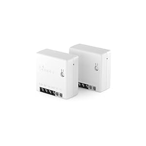 sonoff zbmini zigbee interrupteur, 2 way zigbee 3.0 mini smart switch, 10a/2200w, compatible avec alexa, google home, smartthings, sonoff zbbridge, zigbee gateway hub et fil neutre requis, 2 pack