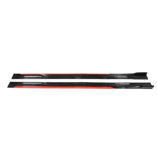 Bas de caisse universels pour BMW avec spoiler latéral et ailettes noir brillant