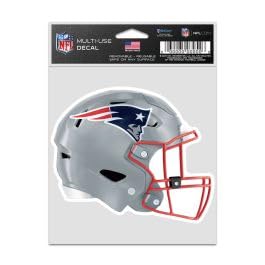 New England Patriots Helm-Fan-Aufkleber, 9,5 x 12,7 cm
