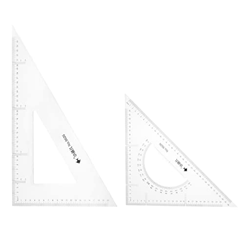 Règles triangulaires transparentes 36 cm : évitez les erreurs de mesure en classe et bureau