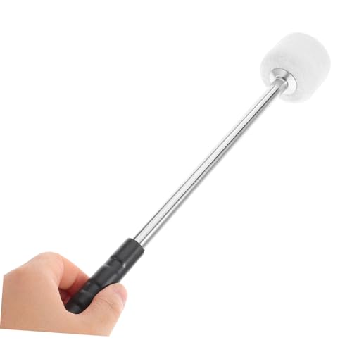 Maza Profesional para Bombo Toddmomy con Cabeza de Fieltro y Mango de Acero Inoxidable de 14 pulgadas para Bandas de Marcha y Percusión miniatura 7
