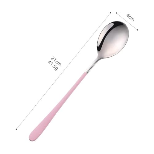 Image of Stainless Steel Dinner /Table Spoons, Silver Elliptical Head, Spoon Set, Length 21 cm (6 Pieces Silver Spoon)