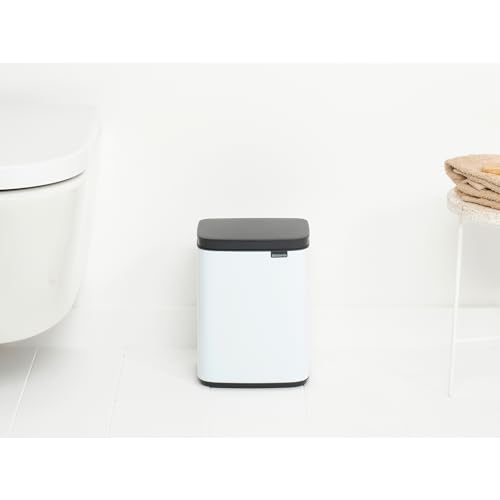 Caneca de basura Brabantia Bo XS Lift Open 4 L blanca miniatura 5