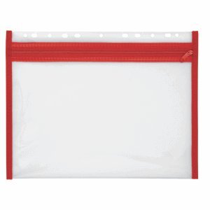 Veloflex Velobag XS Zip Pocket A4 Pack of 10 Red