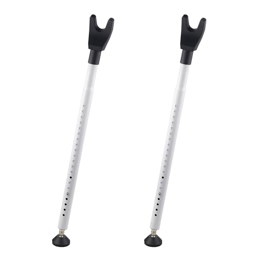 2 Pack Door Security Bar & Sliding Patio Door Lock Bar – Heavy Duty Adjustable Door Stopper for Home, Apartment, Hotel Travel – No Tools Needed, Fits Hinged & Sliding Doors, Iron Construction