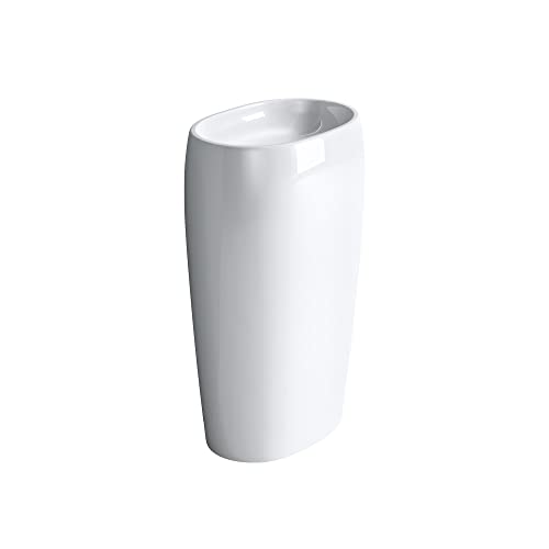 doporro freistehendes Standwaschbecken BTH: 53.5x36x88cm Colossum32 Design-Standwaschbecken aus Gussmarmor Waschtisch Waschplatz