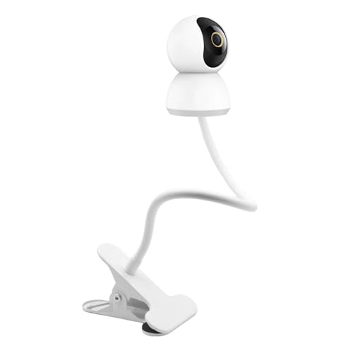 フレキシブルマウント クランプ TP-Link ｜ Tapo C200 C210カメラ用 クランプ式アームスタンド 360度回転可能 安定した取り付け 簡単設置 (クランプ + マウント台座)