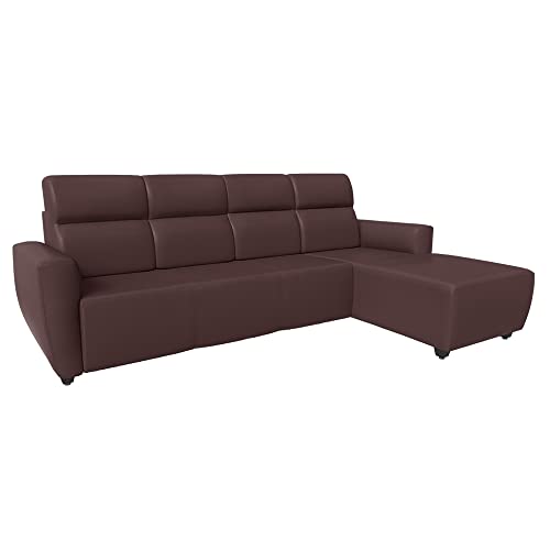 Image of Wakefit Sofa Set | 3 Year Warranty | Sofa 3 Seater, 3 Seater Sofa for Living Room, Wooden Sofa Set, 3 Seater + Right Aligned, Sofa for Living Room - Belize(Romance : Dark Fantasy)
