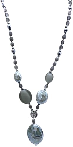 Collier tour de cou rigide acier inoxydable et verre de Murano L - 2