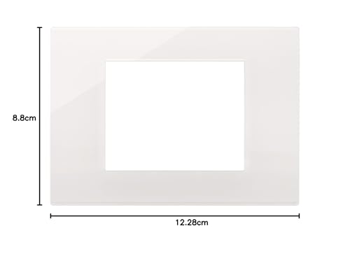 Vimar 30653.40 Linea Placca 3 Moduli, Tecnopolimero, Dimensioni 12.28 X 8.8 X 1.03 Cm, Reflex Bianco - 2