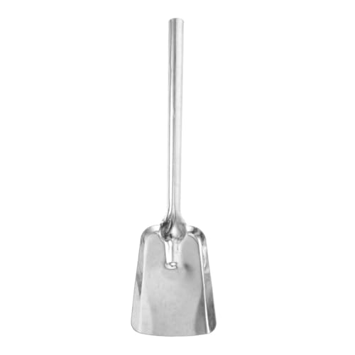 BESPORTBLE Pala de Hierro Reforzada para Cenizas con Mango Pala para Chimenea y Barbacoa Recoge Carbón y Cenizas Herramienta Ergonómica para Estufas Jardín y Cocina