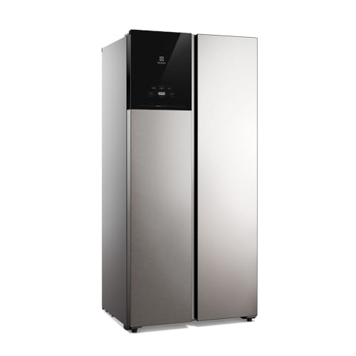Geladeira Electrolux Frost Free Inverter 431l Autosense Bivolt Side By Side Cor Inox Look (ES40S) Bivolt