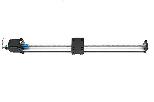 TEN-HIGH Stk Series 100mm de Carrera eficaz Stroke Etapa Lineal actuador DIY CNC Router Partes husillo de Bolas T8 X 8 con un 17 NEMA 42 Motor Paso a Paso, Sistema de Deslizante Mesa Movimiento