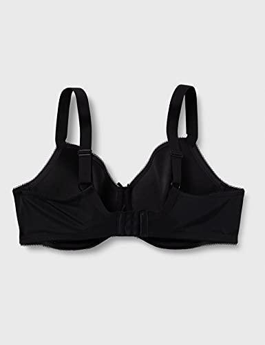 Ulla Popken Reggiseno Con Ferretto, Coppa Morbida Donna, Nero, 8B - 5