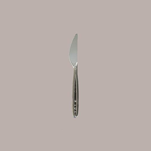 Lucgel Coltelli Rigidi Trasparenti Monouso PS 19cm 50 pezzi