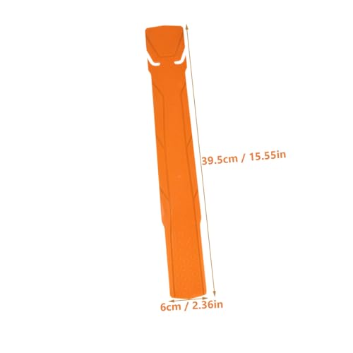 Protector de cuadro para bicicleta, calcomanías protectoras adhesivas para tubo inferior, PVC naranja, 39,5 x 6 cm miniatura 2