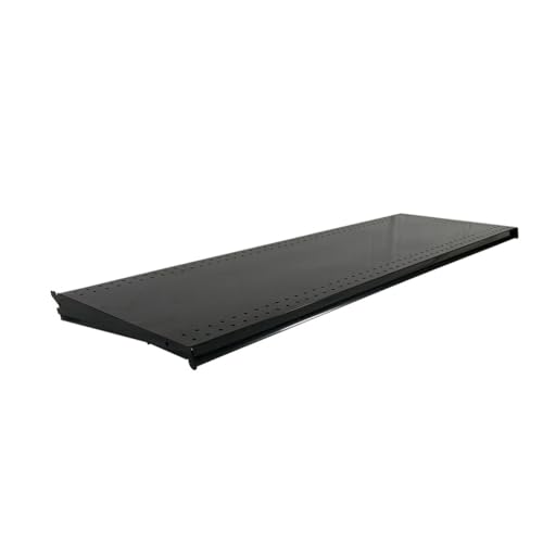 DGS Retail DGS Gondola Shelf, Black 48W 16D Gondola Shelves Gondola Shelving Systems