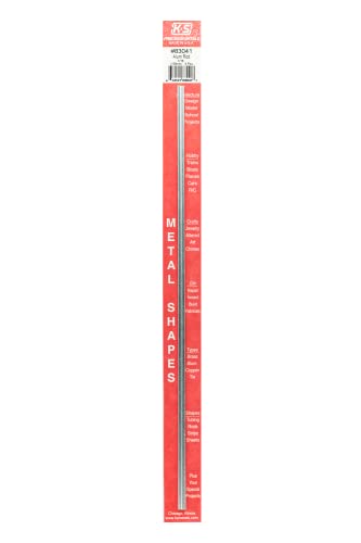 K&amp;S Precision Metals Round Aluminum Rod 83041 – 1/16" OD x 12" Long – DIY Crafts, Machining, Fasteners, Electrical, Made in USA, 3 Rods
